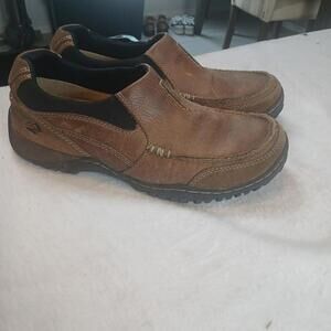 Nunn Bush Mens Slip On Brown Leather Size 8.5